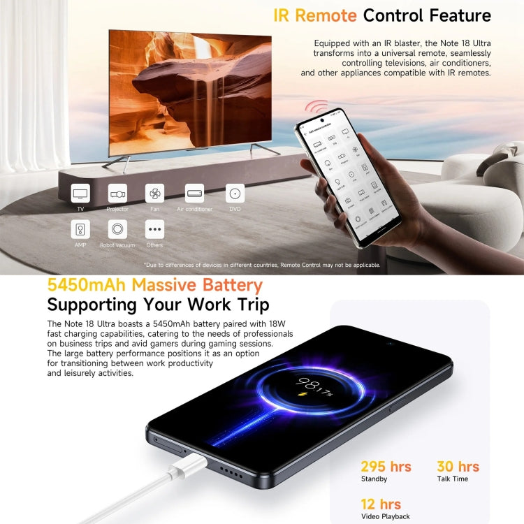 Ulefone Note 18 Ultra, Side Fingerprint, 6.78 inch Android 13 MediaTek Dimensity 720 5G MT6853 Octa Core 2.0GHz, NFC, Network: 5G Ulefone Note 18 Ultra, Side Fingerprint, 6.78 inch Android 13 MediaTek Dimensity 720 5G MT6853 Octa Core 2.0GHz, NFC, Network: 5G